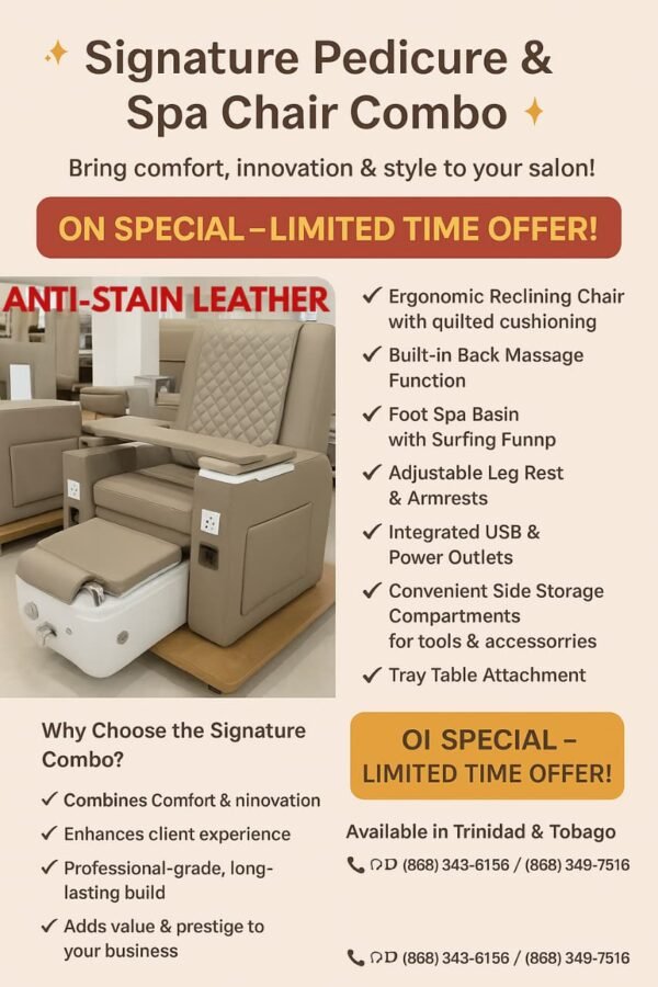 Signature Pedicure & Spa Chair Combo